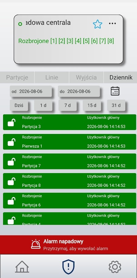 Zakładka Dziennik w BCS ONE