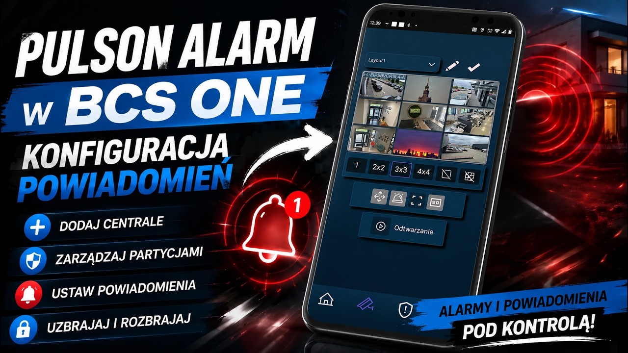 BCS ONE & Pulson Alarm - zarządzanie alarmem i powiadomieniami w aplikacji